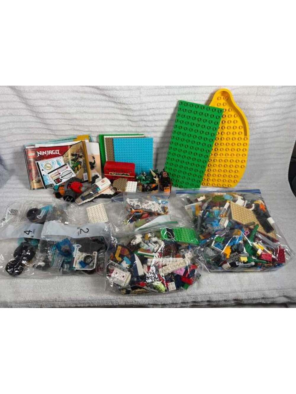 LEGO Ninjago and Mixed Bulk Lot with Baseplates
